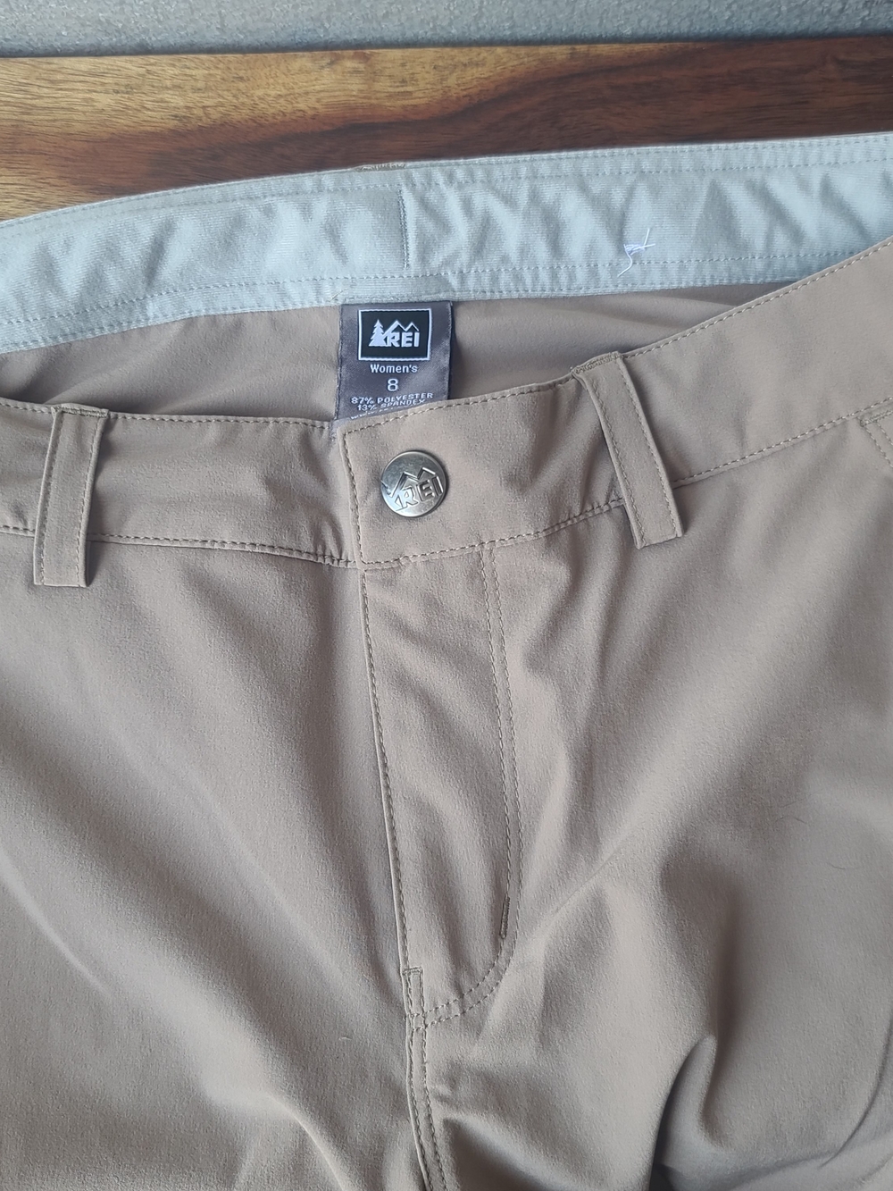 REI Women's Khaki/Tan Outdoor Pants Size 8